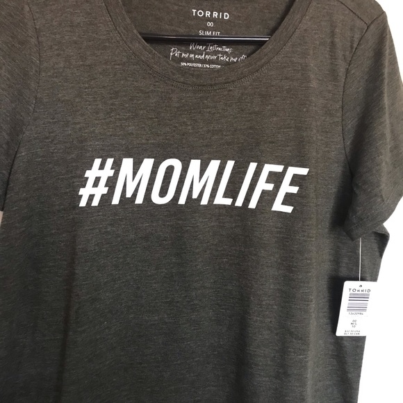Torrid “Mom Life” Crew Neck T-Shirt - Size M - Picture 3 of 9